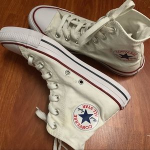 CONVERSE Unisex Chuck Taylor All Star White High Top Sneaker Shoes